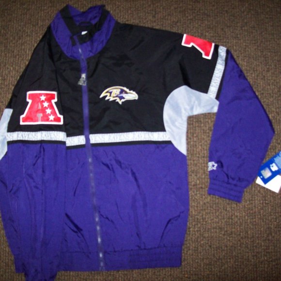 BALTIMORE RAVENS NFL Starter Nylon Safari Jacket 2X - Picture 13 of 16